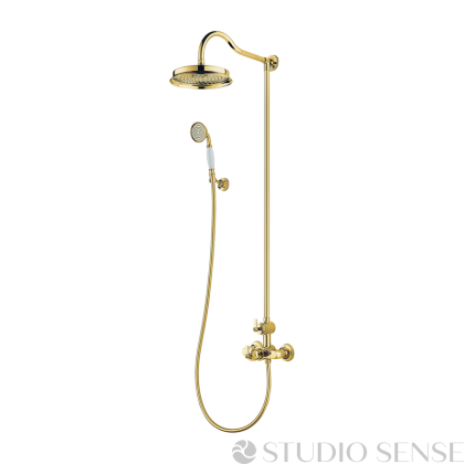 Златна душ-система с термостат Armance 225 