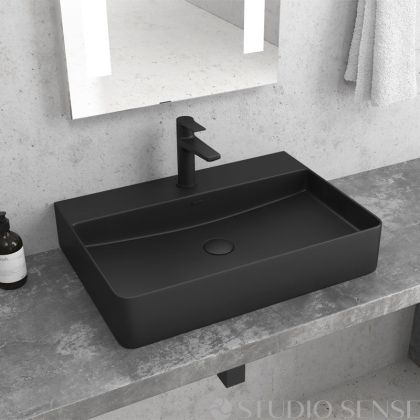Ios 50 Black Washbasin