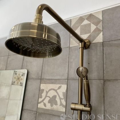 Art Deco Bronze 155 Retro Shower System