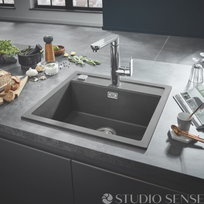 Composite Kitchen Sink K700 Granite Gray