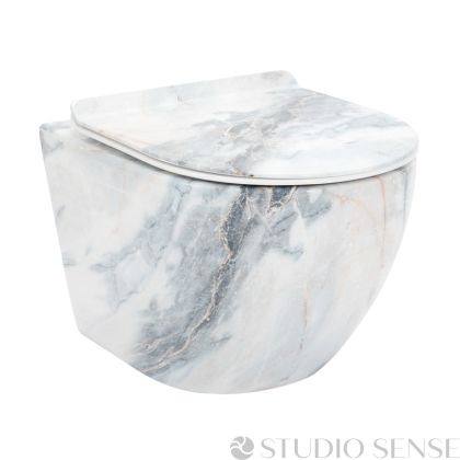 Конзолна тоалетна Carlo 50 Mini Rimless Granit Shiny 
