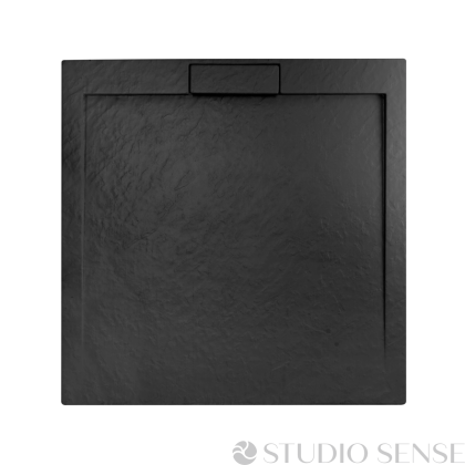 Луксозно черно поддушово корито GRAND Black 90x90 квадрат 