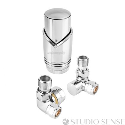 OPTIComfort Chrome Thermostatic Set With Axial Valves