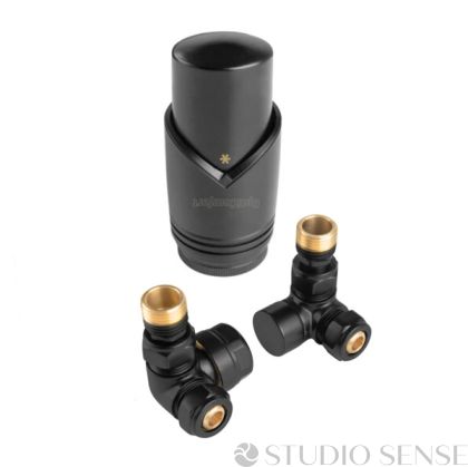OPTIComfort Back Matt Thermostatic Set With Axial Valves