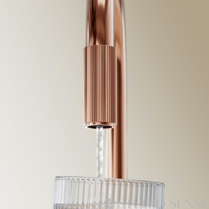 Switch Copper Rose Gold Single Lever Kitchen Mixer+Filtering System