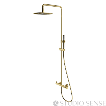 Y Brushed Brass 250 Shower System
