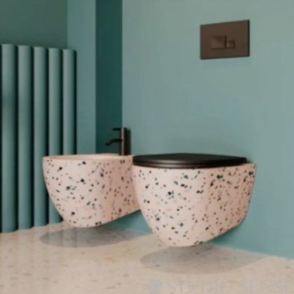 Конзолна тоалетна чиния Infinity 53 Rimless Terrazzo Colors