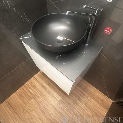 Шкаф с мивка за баня Stella Marble с вратичка или чекмеджета 