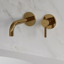 Y Yellow Gold Single Lever Concealed Gold Mixer
