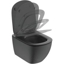 Конзолна тоалетна чиния Tesi AquaBlade 54 Silk Black 
