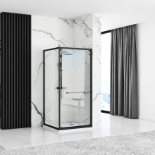 Rea Space In Black Glass Shower Enclosure