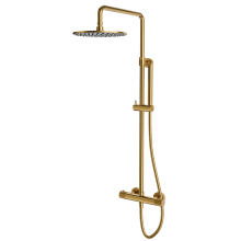 Златна термостатична душ-система Contour 250 Brushed Gold