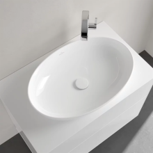 Artis 61 Alpin White Sit-on Washbasin