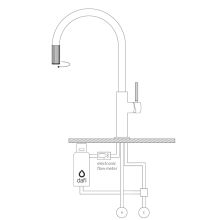 Switch Nickel Single Lever Kitchen Mixer+Filtering System