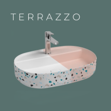 Мивка върху плот Infinity 60 Terrazzo Colors