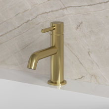 Y 80 Brushed Brass Single Lever Mixer Tap