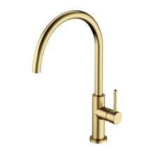 Y Brushed Brass Single Lever Kitchen Mixer
