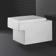 Конзолна тоалетна чиния Cube Ceramic 57 Rimless