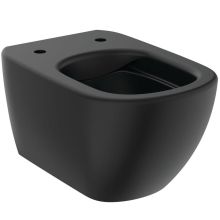 Конзолна черна тоалетна чиния без Tesi Black Silk 54 RimLS+ 