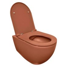 Infinity 53 Terracotta Rimless Hung Toilet